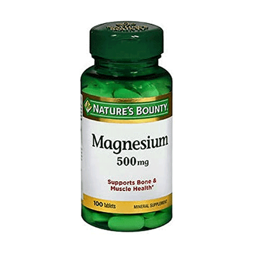 Nature's Bounty Nature's Bounty High Potency Coated Tablets 500 Mg Magnesium Vitamins & Supplements Lavender