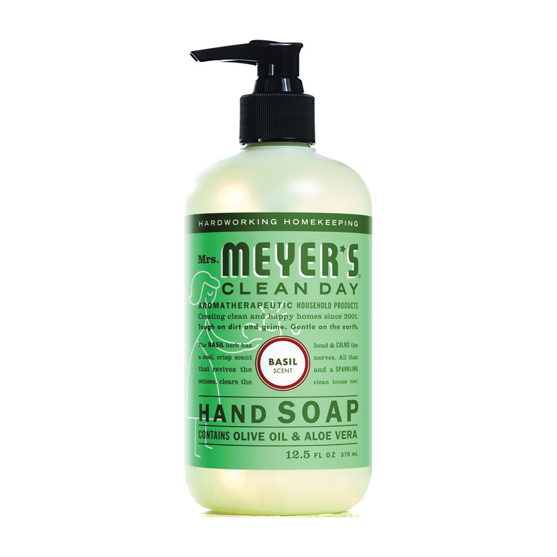 Mrs. Meyer's Mrs. Meyer's Clean Day Liquid Hand Soap, Basil Scent - 12.5 Fl Oz Liquid Hand Soap White Smoke