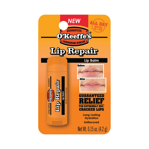 O'Keeffe's O'Keeffe's O'Keeffes Unflavored Lip Repair Balm 0.15 Oz Lip Balms & Treatments Dark Orange