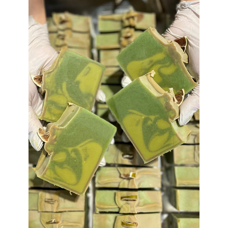 MION Artisan Soap Co. Mojito Soap | Cocoa Butter Soap Dark Khaki