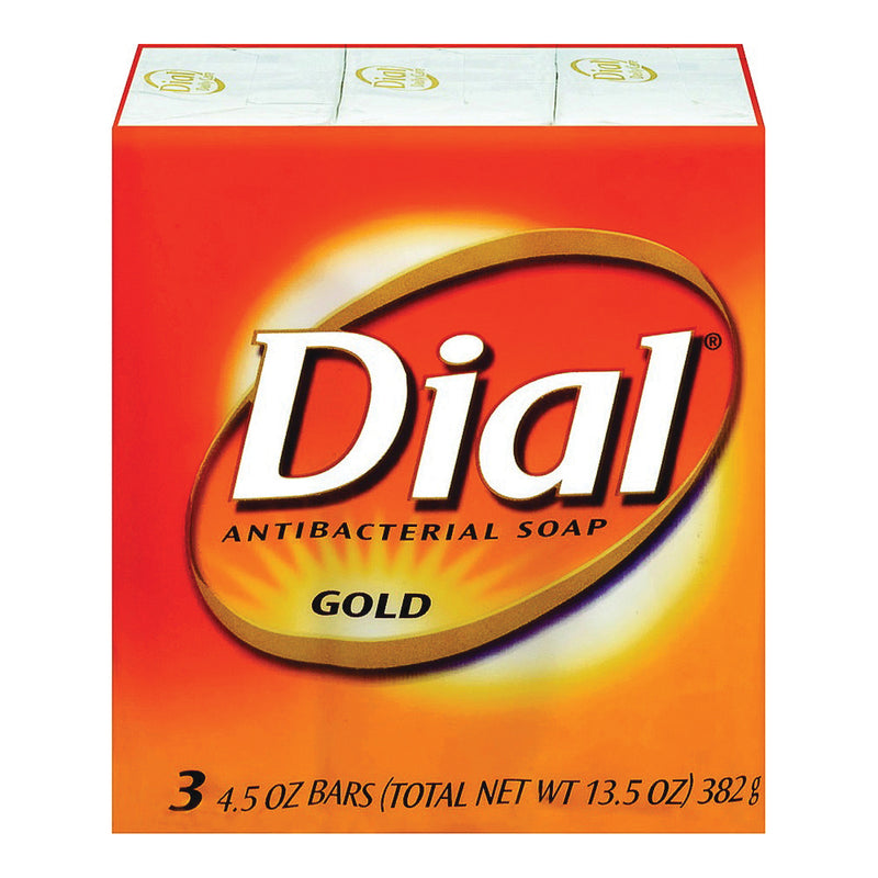 Dial Dial Antibacterial Deodorant Bar Soap, Gold, 4 Ounce, 3 Bars Bar Soap Orange Red
