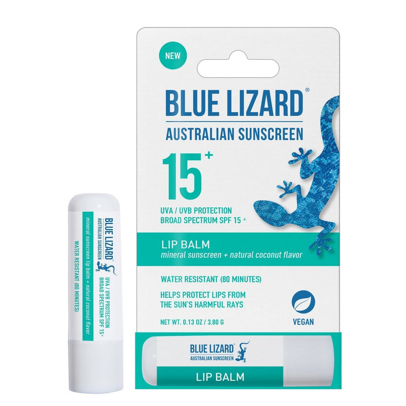 Blue Lizard Blue Lizard Lip Balm - SPF 15+ - 0.13oz Lip Balms & Treatments White Smoke