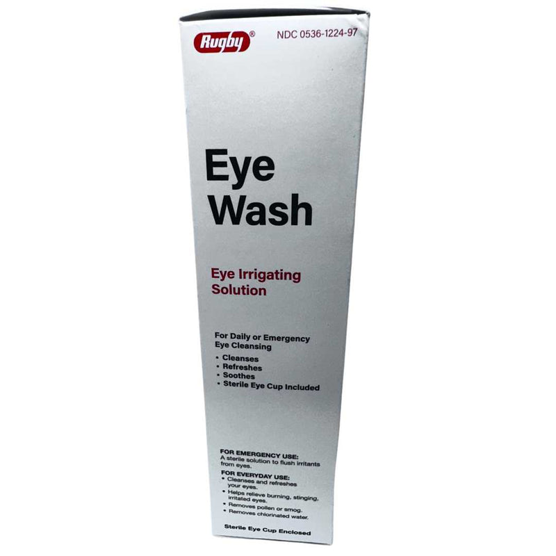 Rugby Rugby Eye Wash Irrigating Solution 99.05%, 4 Fl Oz 305361224974VL Dog Supplies White Smoke