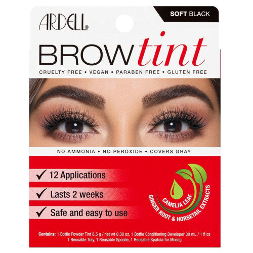 Ardell Ardell Brow Tint, Soft Black, 5 Piece Set Health & Beauty White Smoke