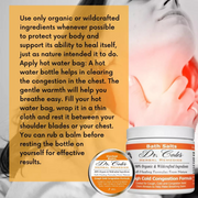 COLEHERBALS LLC 26 - Dr. Cole’s Organic Cough Cold Congestion Relief Balm Herbal Sandy Brown