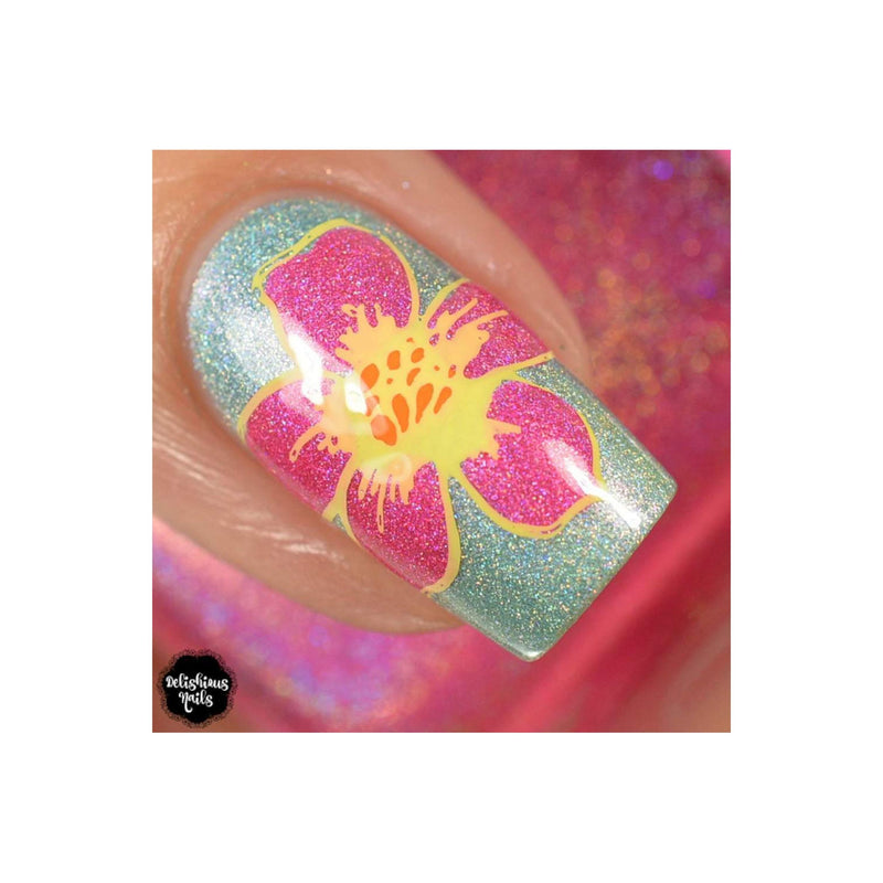 UberChic Beauty Collection 27 Stamping Plate Pale Violet Red