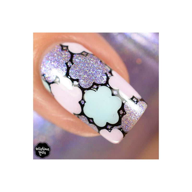UberChic Beauty Moroccan Beauty Stamping Plate Rosy Brown