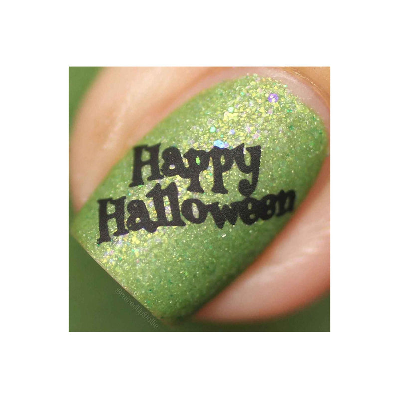 UberChic Beauty Halloween-02 Stamping Plate Dim Gray