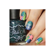 UberChic Beauty Mermaid Life Stamping Plate Rosy Brown