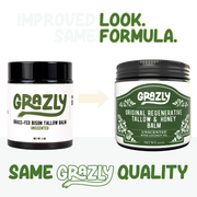 Grazly Original Tallow & Manuka Honey Balm White Smoke With Coconut Oil / 1 Jar,With Coconut Oil / Buy 2 Get 1 Free,With Coconut Oil / Buy 3 Get 2 Free,Without Coconut Oil / 1 Jar,Without Coconut Oil / Buy 2 Get 1 Free,Without Coconut Oil / Buy 3 Get 2 Free