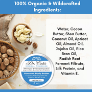 COLEHERBALS LLC 33 - Dr. Cole's Gourmet Body Butter - Unscented Herbal White Smoke