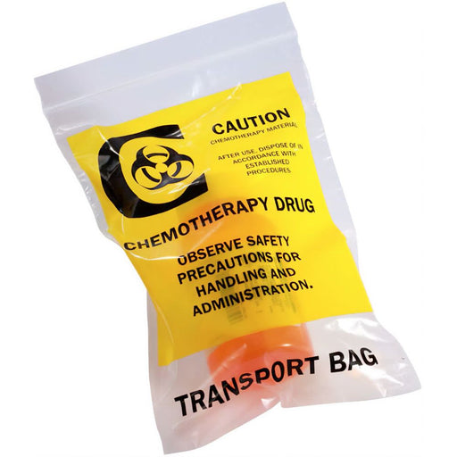 Cardinal Health ChemoPlus™ Chemotherapy Drug Transport Bags, 12" x 15" (Case of 250) Medical Supplies White Smoke