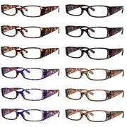 eyekeeper.com 12 Pack Cute Pattern Reading Glasses Rectangular Readers R040G Eyeglasses White Smoke 12 Pairs Mix / +0.50,12 Pairs Mix / +1.00,12 Pairs Mix / +1.25,12 Pairs Mix / +1.50,12 Pairs Mix / +1.75,12 Pairs Mix / +2.00,12 Pairs Mix / +2.25,12 Pairs Mix / +3.00,12 Pairs Mix / +3.50