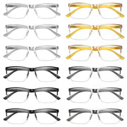 eyekeeper.com 12 Pack Half-rim Metal Reading Glasses Lightweight Spring Hinges Readers R2201 Eyeglasses White Smoke 12 Pairs Mix / +0.50,12 Pairs Mix / +1.00,12 Pairs Mix / +1.25,12 Pairs Mix / +1.50,12 Pairs Mix / +1.75,12 Pairs Mix / +2.00,12 Pairs Mix / +2.25,12 Pairs Mix / +2.50,12 Pairs Mix / +2.75,12 Pairs Mix / +3.00,12 Pairs Mix / +3.25,12 Pairs Mix / +3.50,12