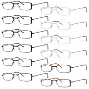 eyekeeper.com 12 Pack Stainless Steel Metal Frame Lightweight Reading Glasses R15005 Eyeglasses White Smoke 12 Pairs Mix / +0.50,12 Pairs Mix / +0.75,12 Pairs Mix / +1.00,12 Pairs Mix / +2.00,12 Pairs Mix / +3.50,12 Pairs Mix / +4.00