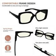 eyekeeper.com 4 Pack Chic Thicker Frame Blue Light Filter Readers UVR2010 Eyeglasses White Smoke 4 Pairs Mix / without magnification,4 Pairs Mix / +0.50,4 Pairs Mix / +0.75,4 Pairs Mix / +1.00,4 Pairs Mix / +1.25,4 Pairs Mix / +1.50,4 Pairs Mix / +1.75,4 Pairs Mix / +2.00,4 Pairs Mix / +2.50,4 Pairs Mix / +3.00