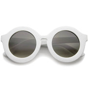zeroUV Valley City X zeroUV Retro Round Spunky Sunglasses A539 Sunglasses White Smoke Pink Glitter Smoke,Frost Glitter Smoke,Polka Dots Smoke,White Smoke