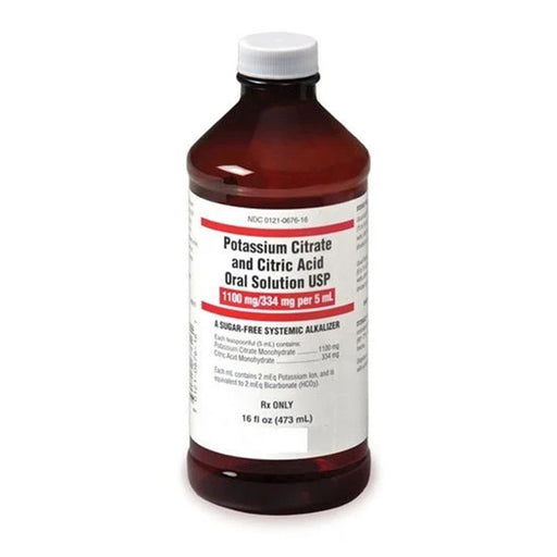 Method Pharmaceuticals Method Pharmaceuticals Potassium Citrate And Citric Acid Oral Solution USP 1100/334 Mg, 16 Oz Medicine Cabinets White Smoke