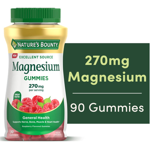 Nature's Bounty Nature's Bounty® Magnesium 270 mg Gummies – Raspberry Flavor Vitamins & Supplements White Smoke