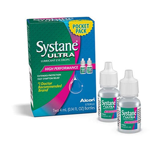 Systane Systane Ultra Eye Drops, Lubricant, High Performance, Pocket Pack Eye Drops & Lubricants White Smoke
