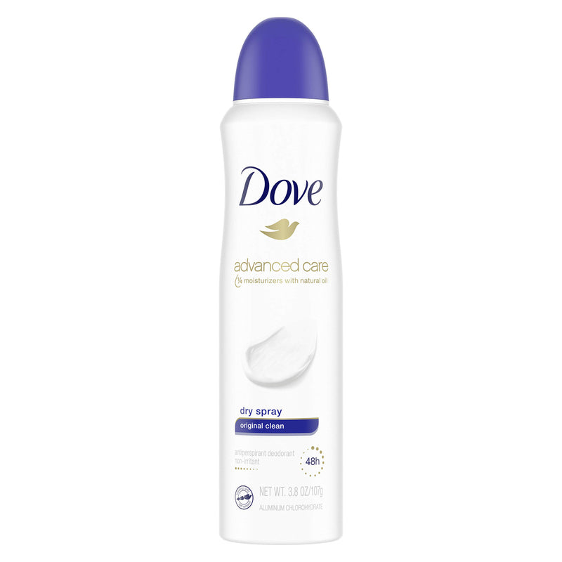 Dove Dove Advanced Care Dry Spray Original Clean Antiperspirant Deodorant 3.8 Oz Deodorant White Smoke