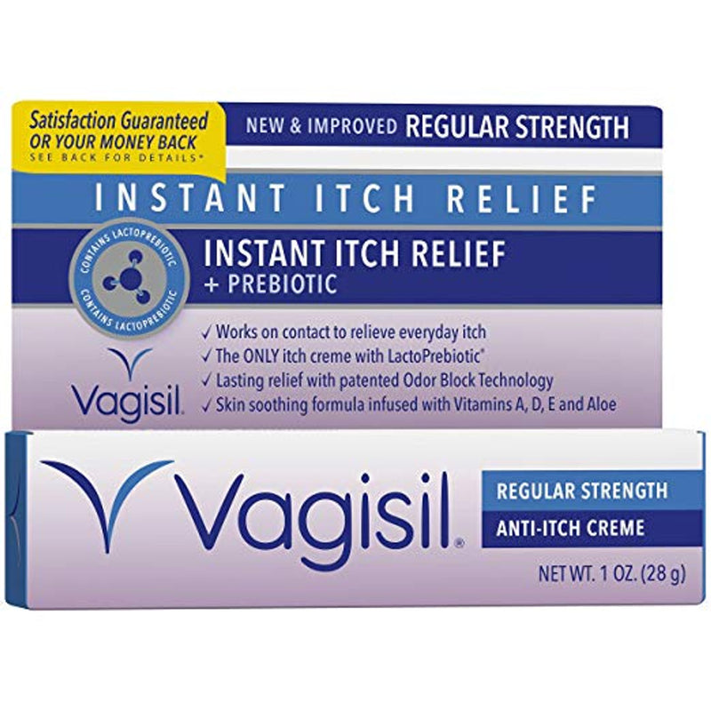 Vagisil Vagisil Itch Relief, Instant, Regular Strength, 1 Ounce Feminine Douches & Creams White Smoke
