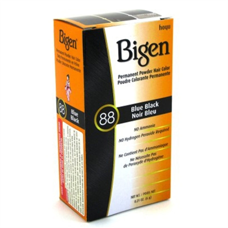 Bigen Bigen Permanent Powder Hair Color 88 Blue Black Hair Color White Smoke