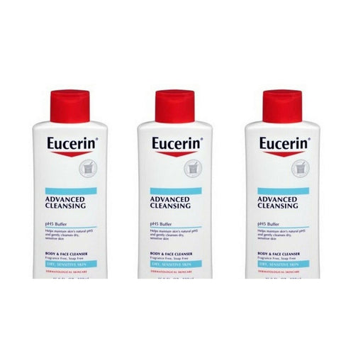 Eucerin Eucerin Advanced Cleansing Body And Face Cleanser - 16.9 Fl Oz Bath & Body White Smoke