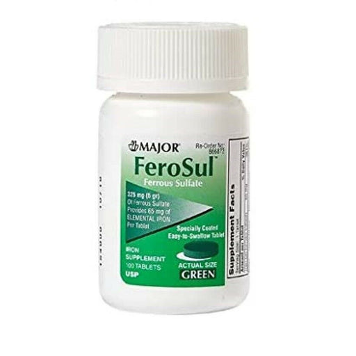 Ferrous Sulfate Ferrous Sulfate Green Tablets 325 Mg 100tablets Vitamins & Supplements Lavender