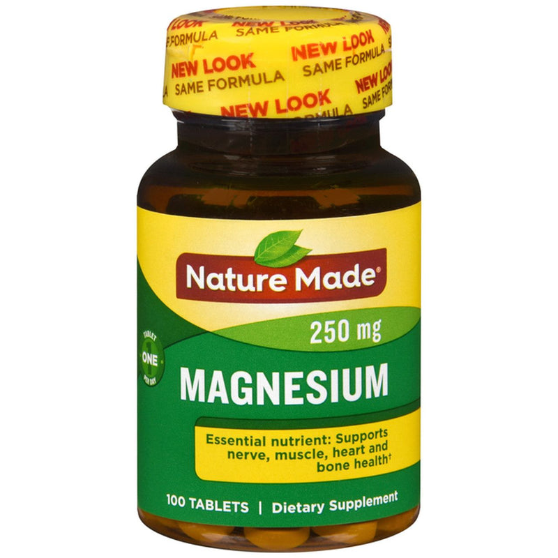 Nature Made Nature Made Magnesium Oxide 250 Mg Tablets, 100 Count For Nutrition Support Vitamins & Supplements White Smoke