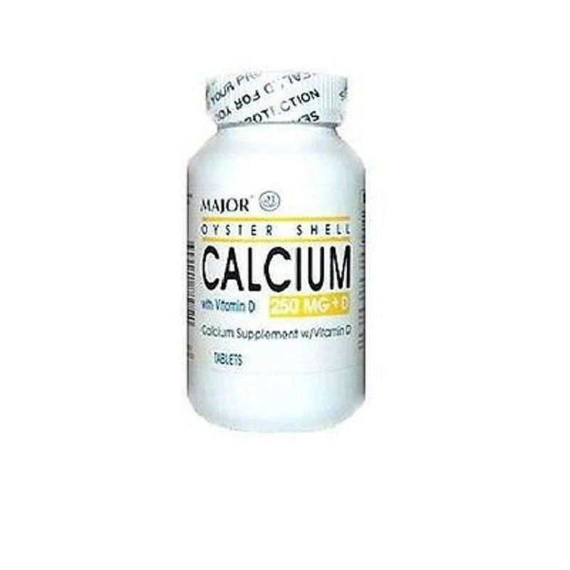Oyster Shell Oyster Shell Major Calcium 250 Mg Tab 100 Vitamins & Supplements White Smoke