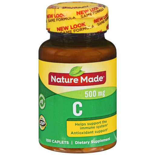 Nature Made Nature Made Vitamin C, Antioxidant Support, 500 Mg, Tablets Vitamins & Supplements White Smoke