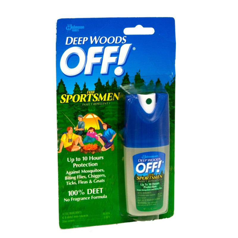 Off Off Deep Woods Sportsmen Insect Repellent, 1 Oz Spray Bottle Lawn & Garden Dark Green