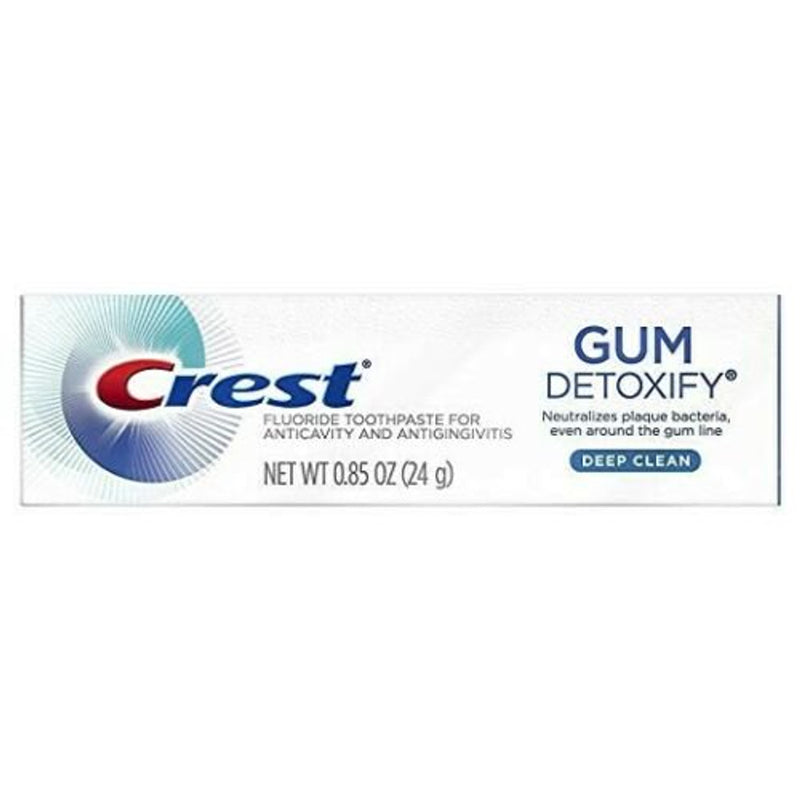 Crest Crest Gum Detoxify Deep Clean Toothpaste Travel Size, 0.85 Oz Toothpaste White Smoke