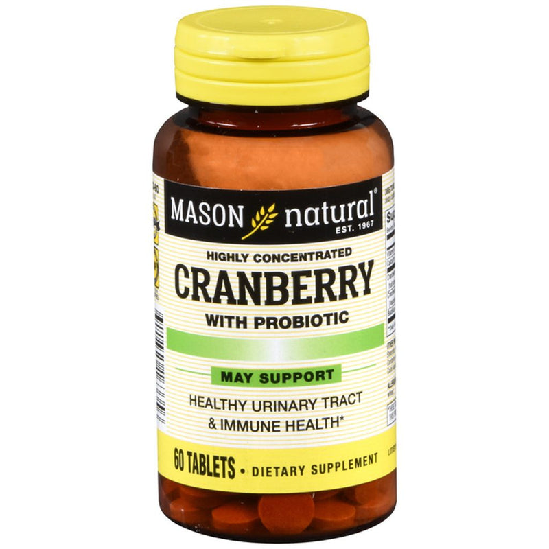 Mason Natural Mason Natural Highly Concentrated Cranberry With Probiotic 60 Tablets Vitamins & Supplements Seashell
