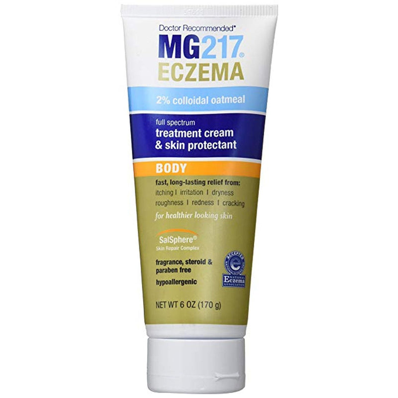 Mg 217 Mg 217 Eczema Body Cream With 2% Colloidal Oatmeal, 6 Oz Lotion & Moisturizer White Smoke