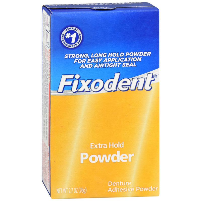 Fixodent Fixodent Denture Adhesive Powder, Extra Hold, 2.7 Oz (76 G) Denture Adhesives Goldenrod