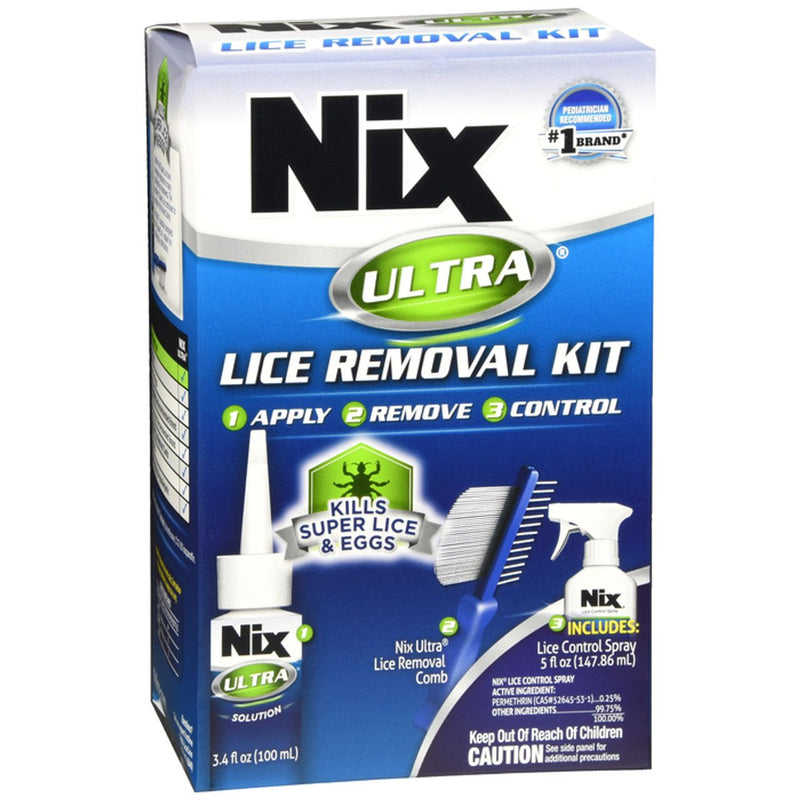 Nix Nix Ultra Super Lice Removal Kit For Hair And Home Health & Beauty White Smoke