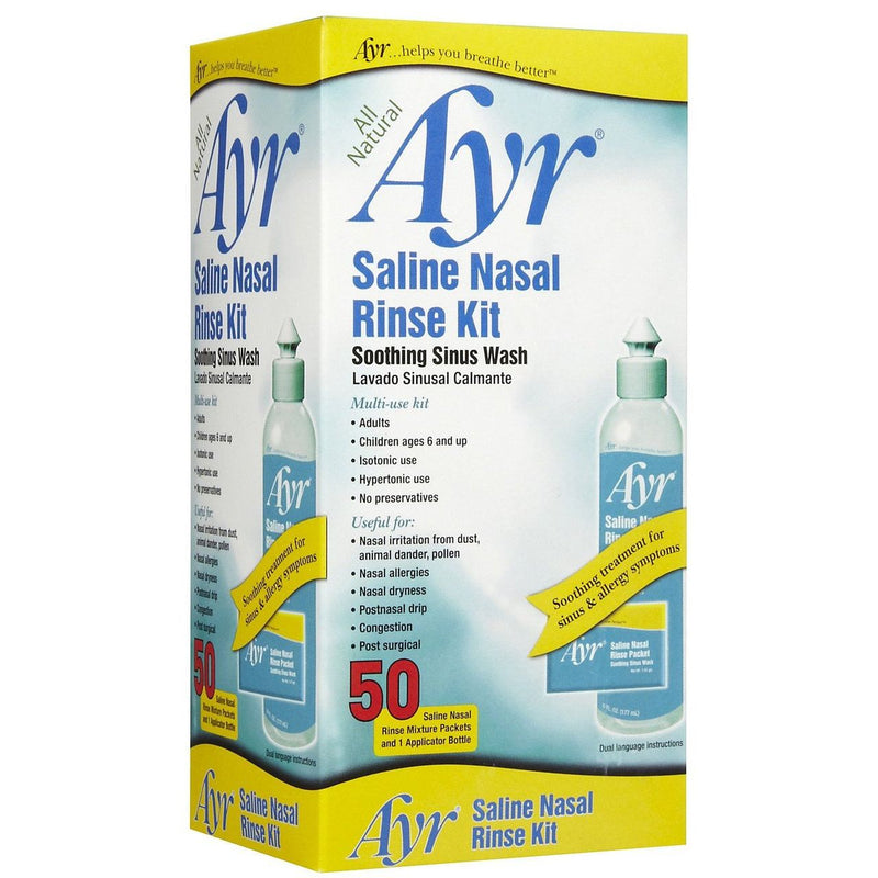 Ayr Ayr Saline Nasal Rinse Kit - 1 Bottle, 50 Refills Health & Beauty Lavender