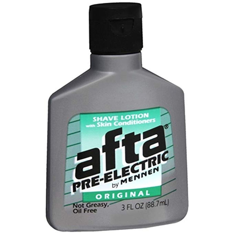 Afta Afta Pre Electric Shave Lotion, With Skin Conditioners, Original 3 Oz Shaving & Grooming White Smoke