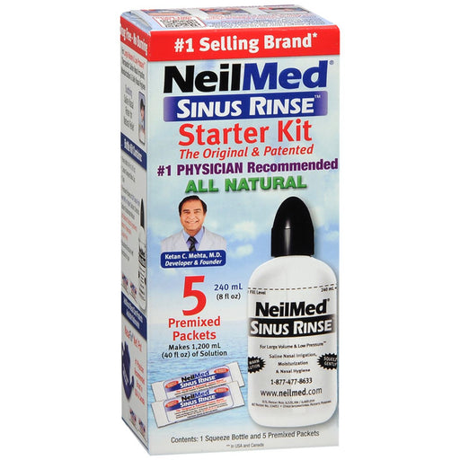 NeilMed NeilMed Sinus Rinse Starter Kit Bottle Medicine & Drugs Light Gray