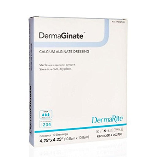 DermaRite DermaRite DermaGinate Calcium Alginate Dressing 4.25" X 4.25" Medical Tape & Bandages Seashell