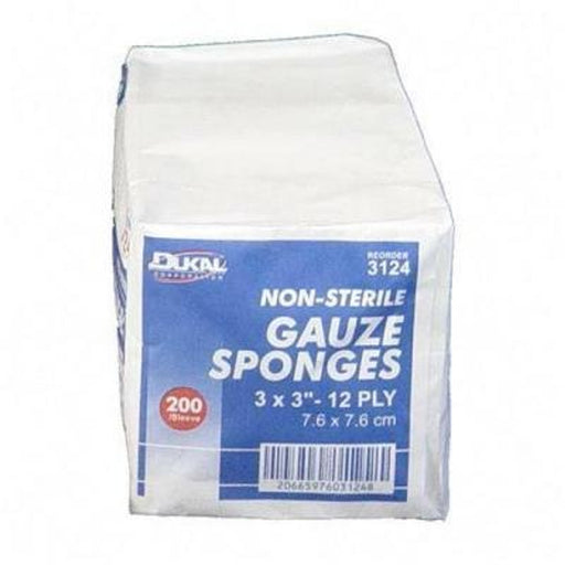 Dukal Corp Dukal Corp Gauze 12 Ply Ns 3X3″ 200 Sponges Sponges & Scouring Pads Lavender