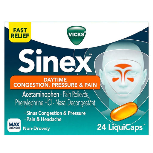 Vicks Vicks Sinex Severe Sinus Pressure, Pain, Congestion LiquiCaps Health & Beauty White Smoke