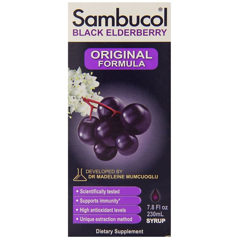 Sambucol Sambucol Syrup Black Elderberry  7.8 Fl Oz Vitamins & Supplements Black