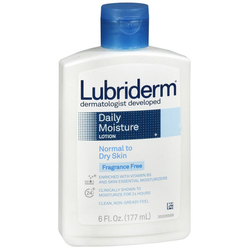 Lubriderm Lubriderm Daily Moisture Lotion For Normal To Dry Skin Fragrance Free 6 Fl Oz Lotion & Moisturizer Lavender