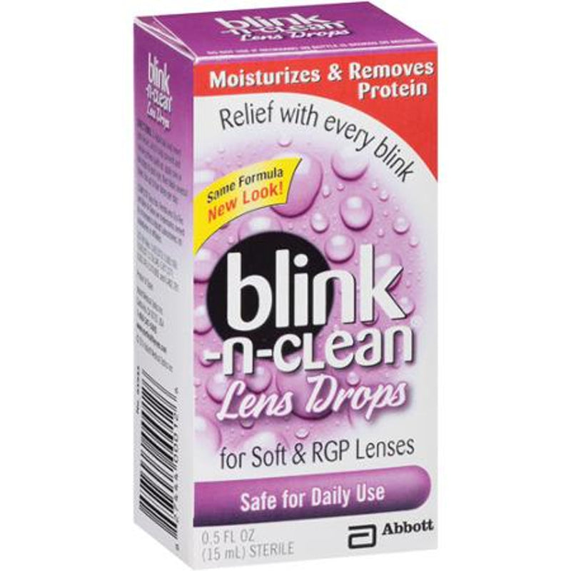 Blink-N-Clean Blink-N-Clean Lens Drops, Lubricating & Cleaning Eye Drops for Contacts, 0.5 fl oz Eye Drops & Lubricants Lavender