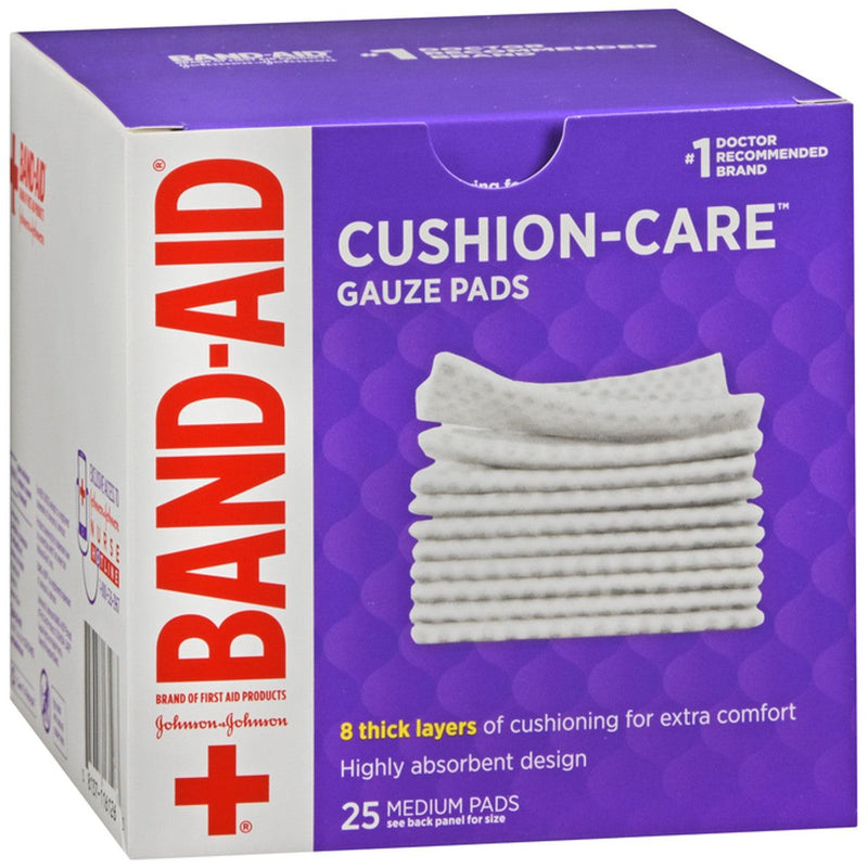 Band-Aid Band-Aid Brand Cushion Care Gauze Pads - Medium Medical Tape & Bandages Slate Blue