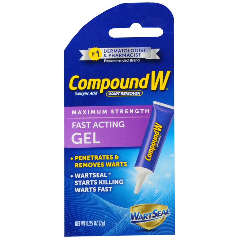 Compound W Compound W Gel Maximum Strength Fast Acting Wart Remover 0.25 Oz Wart Removers White Smoke