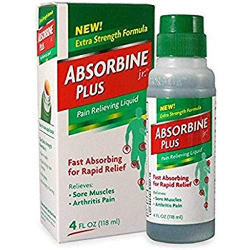 Absorbine Jr. Absorbine Jr. Pain Relief Liquid 4 Oz Health & Beauty Gray